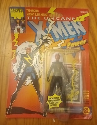 The Uncanny X-Men Storm Action Figure Power Glow Marvel Comics Toybiz 1991 New