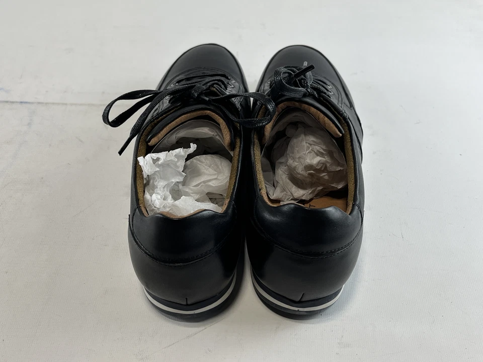 Мужские Bacco Bucci черный кожаный кроссовки Athletic туфли 8,5 D новый - Изображение 3 из 4