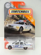 2020 Matchbox #7 Chevy Caprice Classic Police (White NYPD)