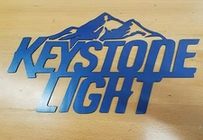 Keystone Light sign metal wall art plasma cut decor beer gift idea