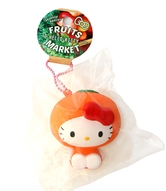SANRIO HELLO KITTY Fruits Market Orange Cute NIC Kawaii Squishy