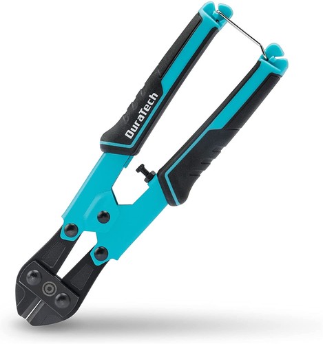 DURATECH 8-inch Mini Bolt Cutter Bi-Material Ergonomic Handle Grip Security Lock - 第 1/10 張圖片