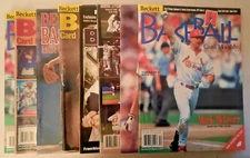 LOT OF 8 BECKETT BASEBALL CARD MONTHLY (SEE DESCRIPTION FOR DETAILS)(BAG F)