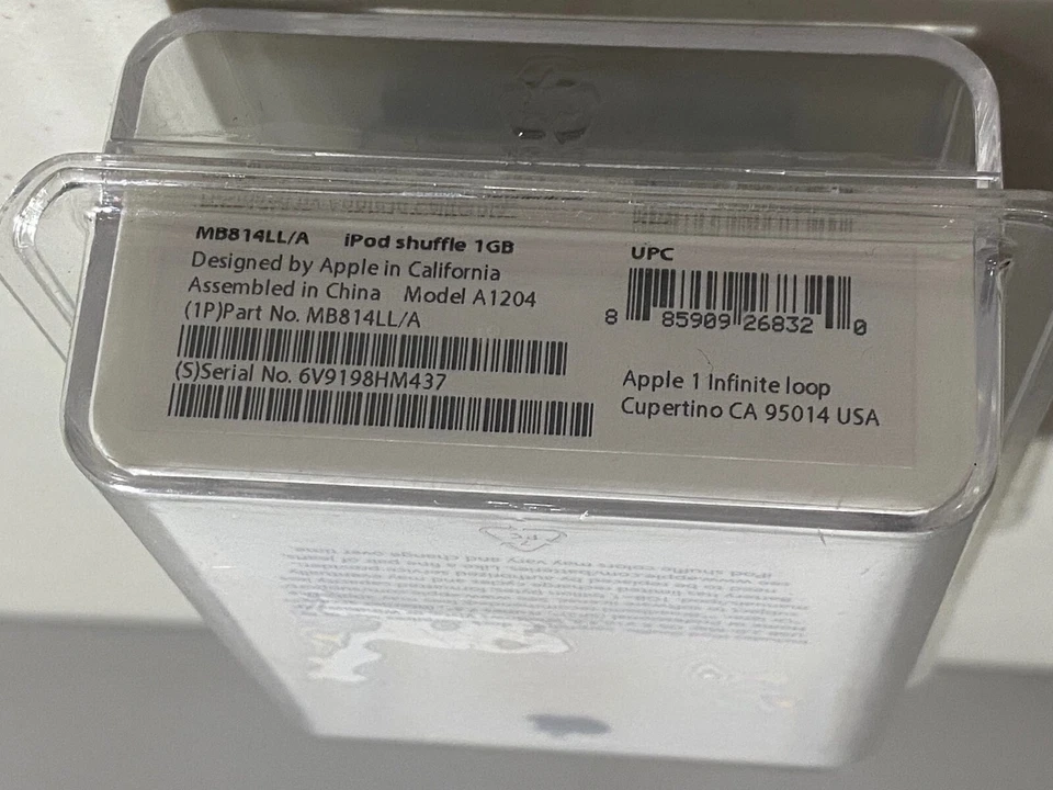 Apple iPod Shuffle 1GB NEW SEALED 2nd Generation Blue Vintage Model A1204 - Image 3 of 4