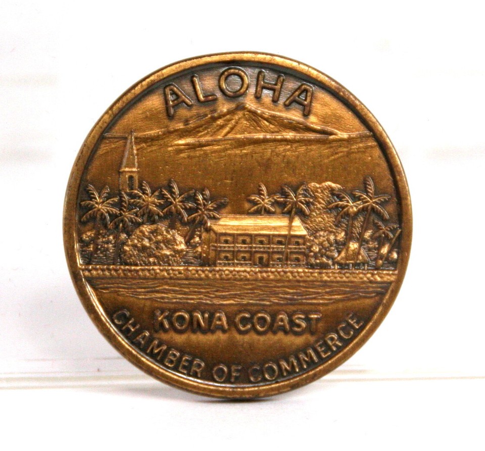 1979 Kona Coast Hawaii Dollar Coin Commemorative Souvenir Bronze