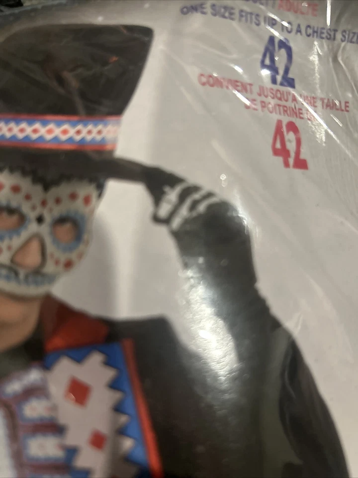 Disfraz Chaqueta Forum Día de Muertos para Hombre - Talla Única - Negro Foto 3 de 3