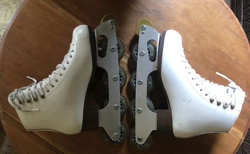 GAM Boots FIGURE ROLLER SKATEs PIC IN-LINE PLATEs 6.5 Canada & USA