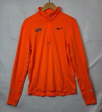 Nike Dri Fit OSU Oklahoma State Cowboys Made In USA Track Half Zip Mens Medium