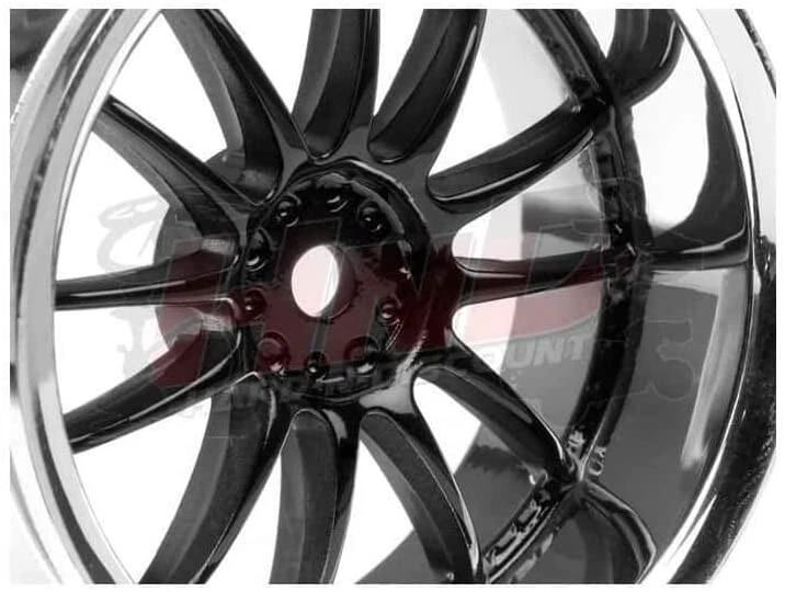 Jantes HPI WORX XSA 02C Noir/Chrome 26x6mm 3287 pour Sprint 2 E10 Nitro RS4 spo - Photo 2/4