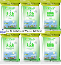 Outdoor Garden Wipes 120 Big & Strong Biodegradable Thick Wheelie Bins