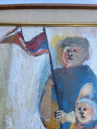 1960'S PROTEST PAINTING DEMONSTATORS MODERNISM EXPRESSIONISM ABSTRACT EXHIBITED - Picture 9 of 22