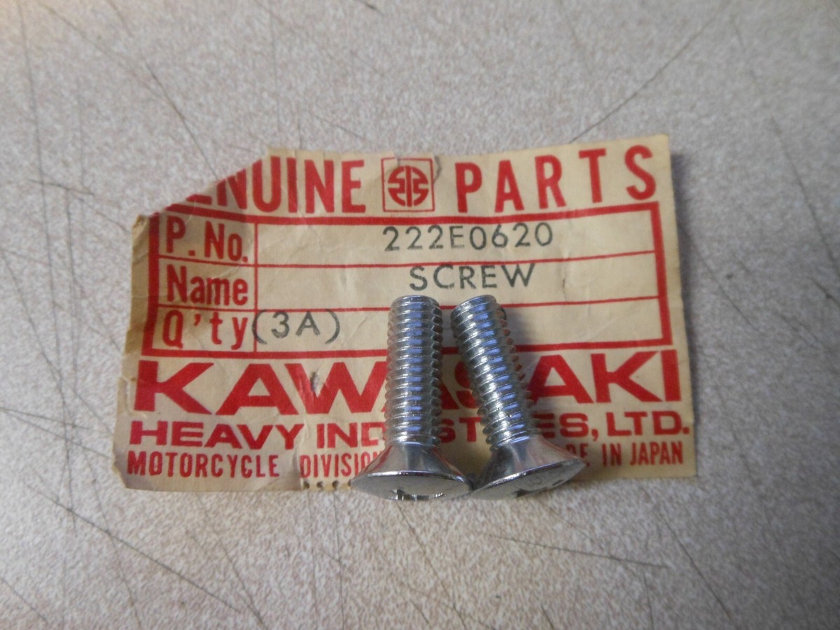 NOS 6X20 Screw Fits: Kawasaki 222E0620 QTY 2 | eBay