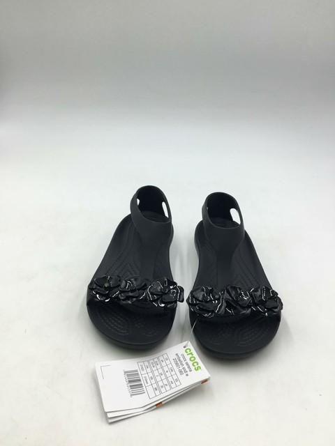 crocs women's serena embellished flat sandal