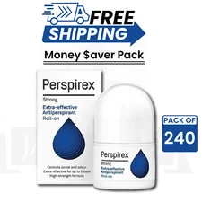 240 PACK - Perspirex Strong Extra Effective Antiperspirant Roll-On 20ml