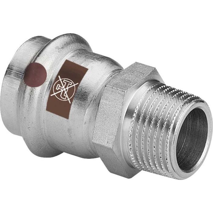 Viega Temponox Übergangsstück 811518, 18 мм x R 1/2, Сталь, новый стандарт,
