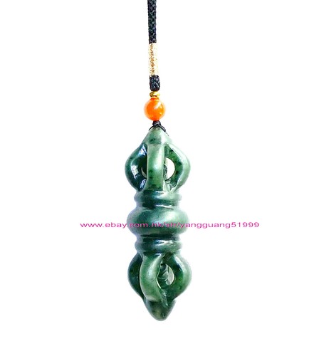 Colgante Arma Vajra Jade Natural Hotan Unisex Jade Vajra Collar Colgante Y032 - Imagen 55 de 88