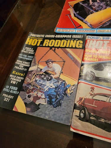 5x POPULAR HOT RODDING Magazine Lot from 1965-74 - Picture 4 of 5