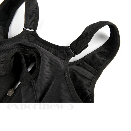 Plain Zipper Women Front Closure Sports Bra Racerback Yoga Gym Bra Size S-5XL - Picture 16 of 27