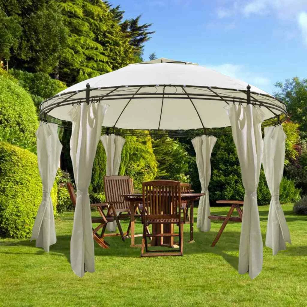 Pop up gazebo cheap with curtains