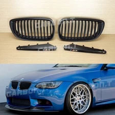 Combo!! For Matte Black BMW 08-12 E90 / E92 / E93 M3 Front Grille+ Side Fender