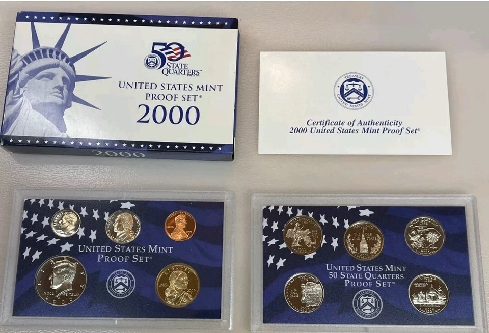 1999-2008 US Mint Proof Sets OGP Box & COA Lot of 109 Coins 10 Annual Sets Lot - Image 4 of 4