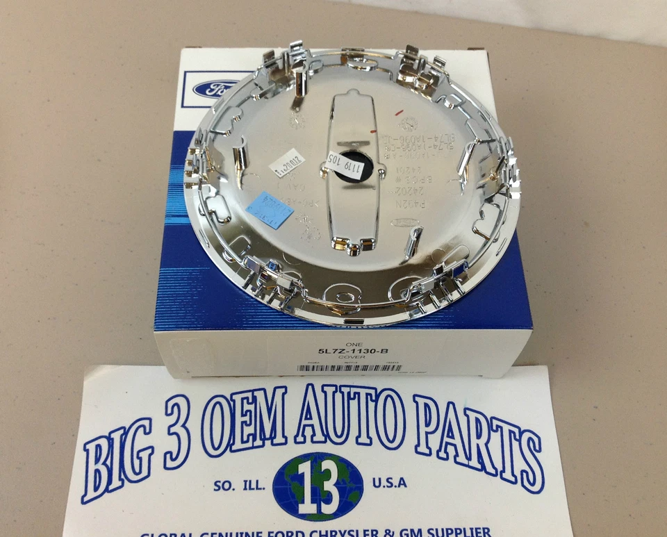 Lincoln Navigator 2003-2006 Mark LT tapacubos central de rueda cromada nuevo equipo original Foto 3 de 3