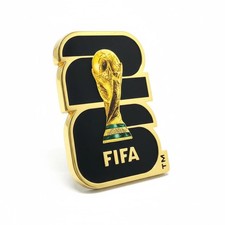 Official FIFA World Cup 2026 Edition - 1.4 inch 2D 1 inch, Gold  Black