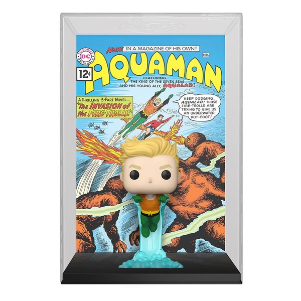 Dc Comics Pop! Comic-Cover-Vinylfigur Aquaman 9 Cm Funko-image
