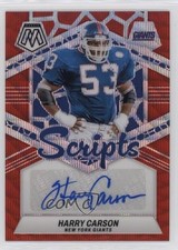 2024 Panini Mosaic Scripts Red Wave Prizm Harry Carson #SC-HCN Auto HOF 09if