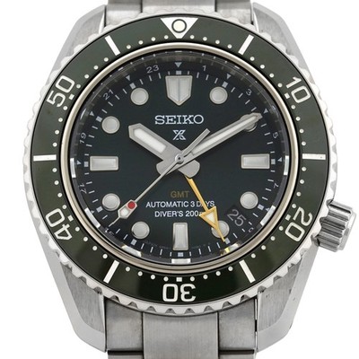 Seiko Prospex Diver Scuba GMT SBEJ009 6R54-00D0 Automatik grünes Zifferblatt ...