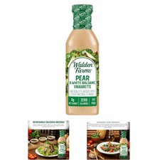 Low Carb Pear & White Balsamic Vinaigrette - 12 oz Ideal for Healthy Meals