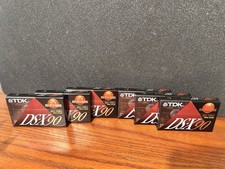 Lot of 6 TDK DS-X 90 Blank Audio Cassette Normal Type 1 High Output New Sealed