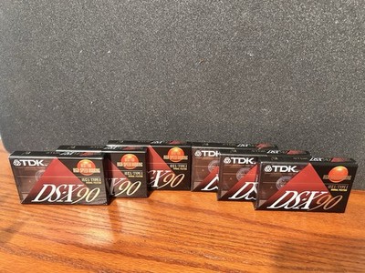 Lot of 6 TDK DS-X 90 Blank Audio Cassette Normal Type 1 High Output New Sealed