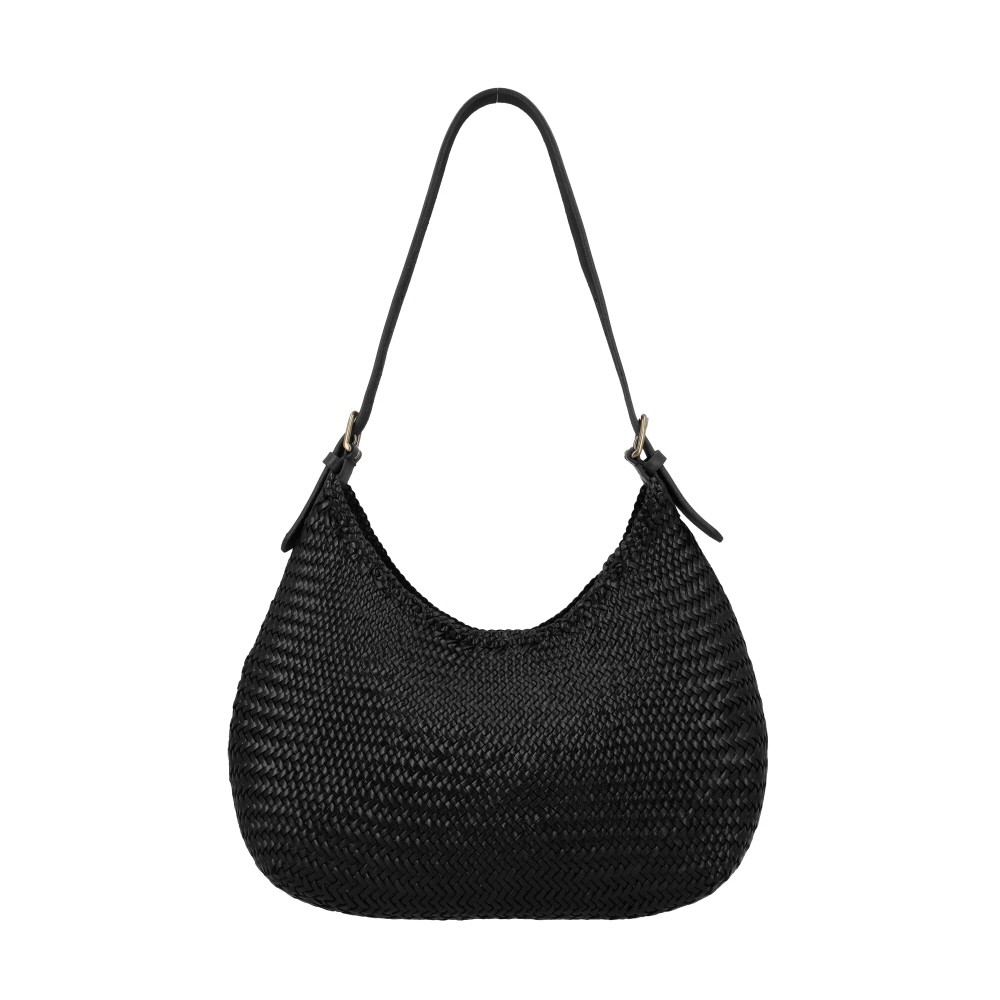 DRAGON DIFFUSION Luna Meza Shoulder Bag 35cmx27cm Black 8021 BLACK