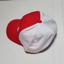 Red & White Baseball Cap Hat White Signature ...