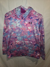 Under Armour Loose Fleece Printed Hoodie Girls XL Multicolor NWT Sweatshirt