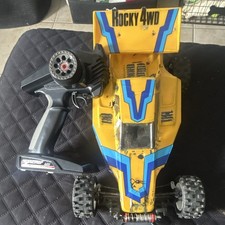 Vintage Kyosho Rocky 4WD 1/10 Electric 4WD RTR Off-Road RC Buggy Yellow/Blue