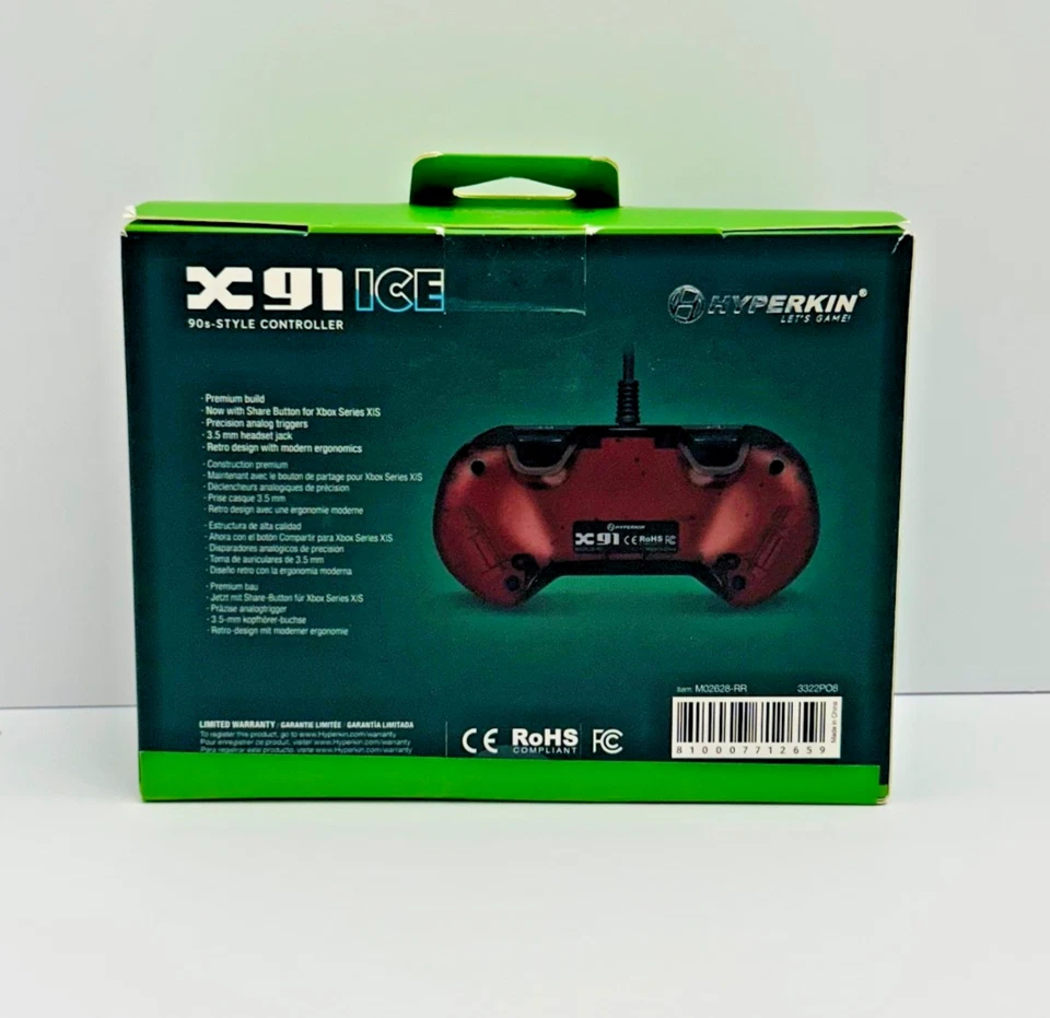 Xbox Series X | S Hyperkin Crystal X91 Series - Rojo Rubí Foto 2 de 4
