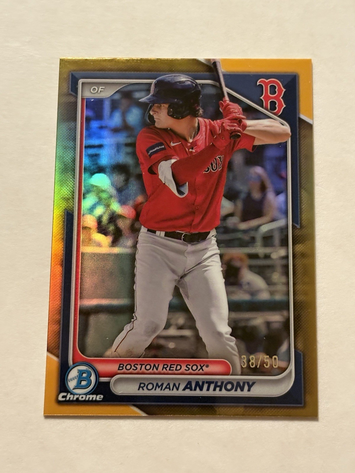 2024 Bowman Chrome - Prospects Roman Anthony #BCP-235 Gold Refractor /50