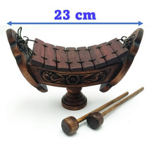 Xylophone Teak Wooden Musical Instruments Traditional Thai wood 8 Bar 23cm 8 Bar