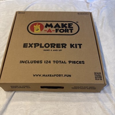Make-A-Fort Explorer Kit Building  Indoor Tunnels Forts Brand New Play STEAM 124