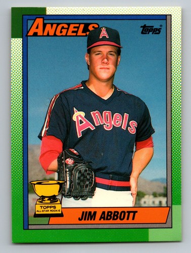 Jim Abbott #675 1990 Topps Tiffany card