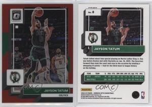 2022-23 Panini Donruss Optic Red Prizm /99 Jayson Tatum #8