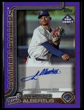 2025 Topps Pro Debut #PD-36 Alexander Albertus Base Autographs Purple Foil #/299