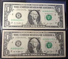 (2) 2013B DC Duplicate Star Notes.