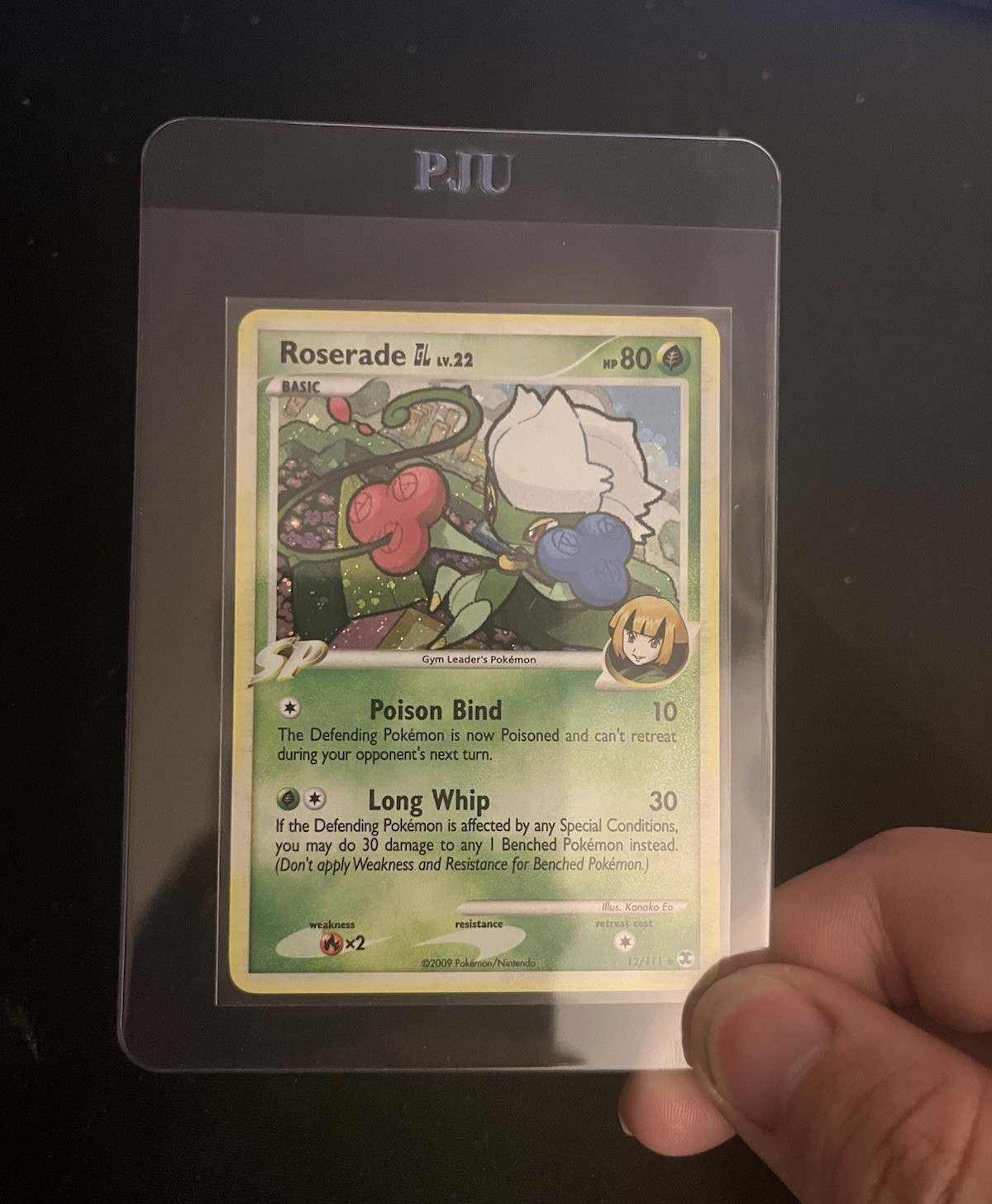 The Pokémon Company Roserade GL 12/111 Rising Rivals Holo Rare 80HP Eng