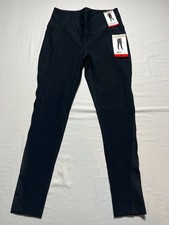 Mondetta Womens Black High Waist Active Leggings Side Pockets Size M NWT