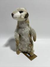 New Hansa Realistic Meerkat Plush Standing Up 10" Stuffed Animal Toy