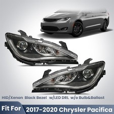 Black Hidxenon Headlight For 2017-2020 Chrysler Pacifica Wled Drl Leftright