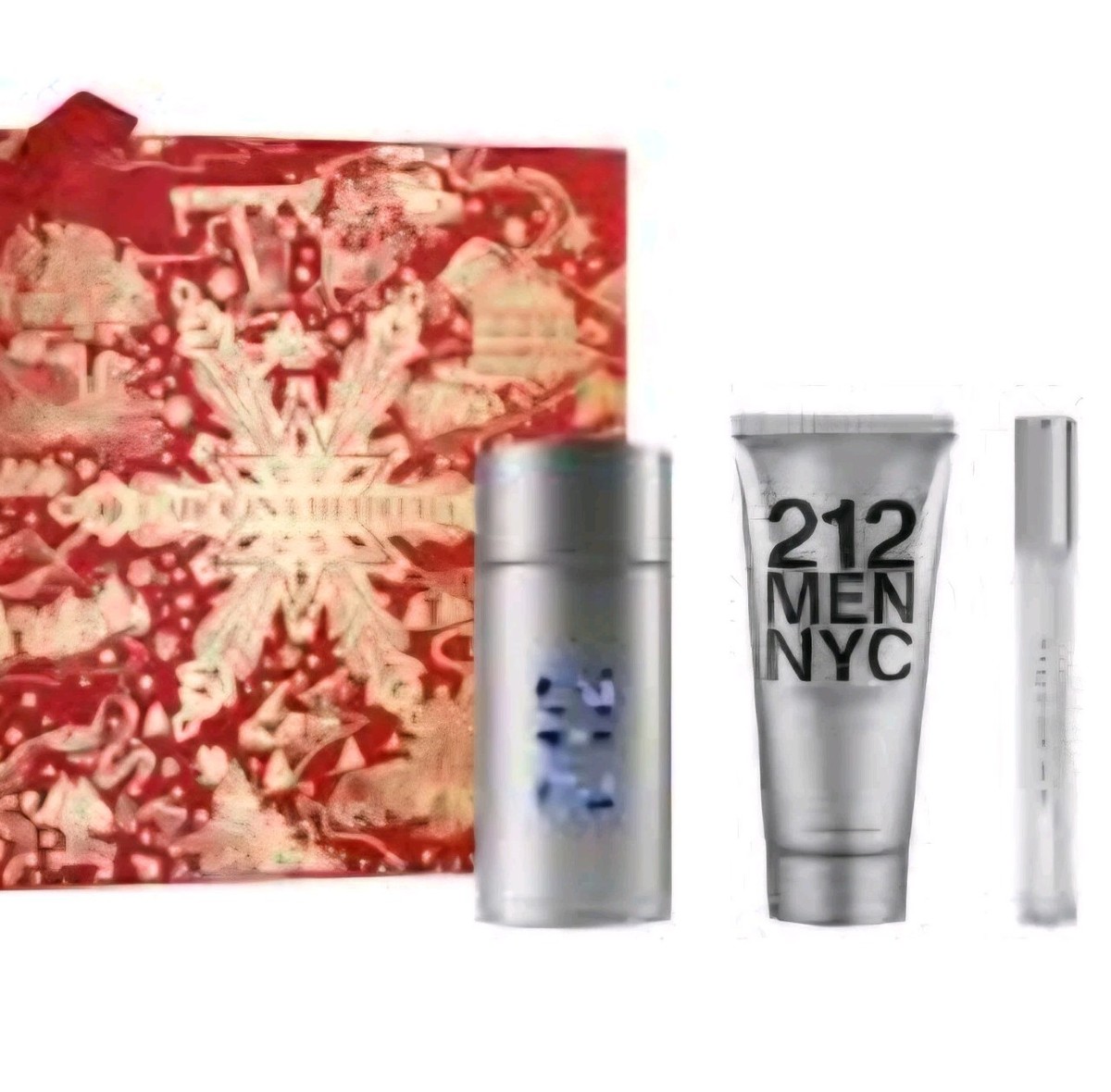 Carolina Herrera 212 men 3.4oz 3 Pcs Gift Set DEO 5.0oz+.34floz | eBay